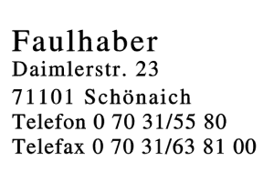 Faulhaber