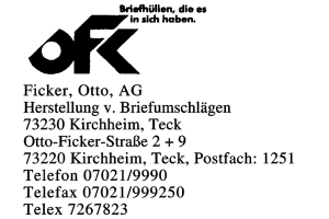 Ficker, Otto AG