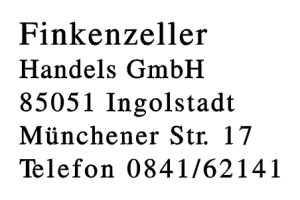 Finkenzeller Handels GmbH Finkenzeller Handels GmbH