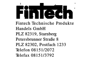 Fintech Technische Produkte Handels GmbH Fintech Technische Produkte Handels GmbH