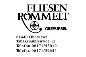 FLIESEN RÖMMELT FLIESEN RÖMMELT