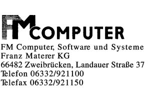 FM Computer, Software und Systeme Franz Materer KG FM Computer, Software und Systeme Franz Materer KG