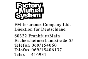 FM Insurance Company Ltd. Direktion für Deutschland