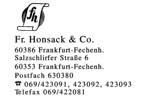 Fr. Honsack & Co.