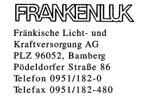 FRANKENLUK Fränkische Licht- und Kraftversorgung AG