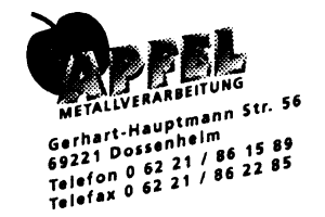 Apfel Metallverarbeitung