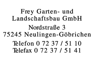 Frey Garten- und Landschaftsbau GmbH