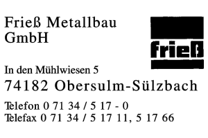 Frieß Metallbau GmbH