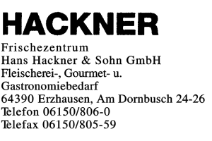 Frischezentrum Hans Hackner & Sohn GmbH