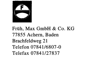 Früh, Max GmbH & Co. KG