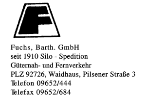 Fuchs, Barth. GmbH Fuchs, Barth. GmbH