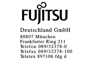 Fujitsu Deutschland GmbH Fujitsu Deutschland GmbH