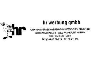 FUNK- UND FERNSEHWERBUNG IM HESSISCHEN RUNDFUNK