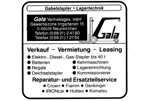 Gala Vertriebsges. mbH Gala Vertriebsges. mbH