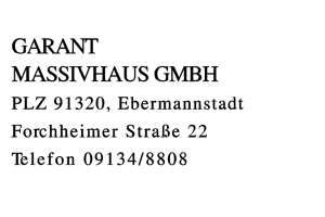 GARANT MASSIVHAUS GMBH
