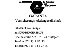 Garanta Versicherungs-Aktiengesellschaft