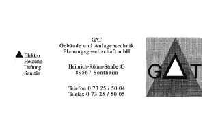 GAT Gebäude und Anlagentechnik Planungsgeaellschaft mbH GAT Gebäude und Anlagentechnik Planungsgeaellschaft mbH