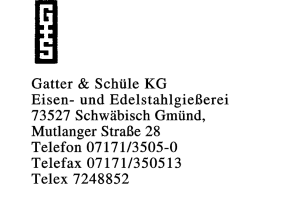 Gatter & Schüle KG Gatter & Schüle KG