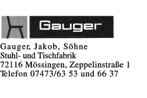 Gauger, Jakob und Söhne