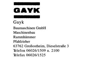 Gayk Baumaschinen GmbH