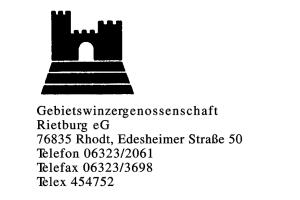 Gebietswinzergenossenschaft Rietburg eG