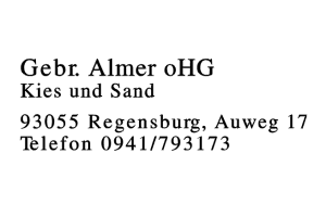 Gebr. Almer oHG Gebr. Almer oHG