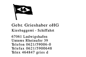Gebr. Grieshaber oHG Gebr. Grieshaber oHG