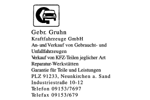 Gebr. Gruhn Kraftfahrzeuge GmbH