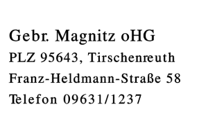 Gebr. Magnitz oHG