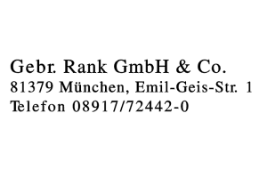 Gebr. Rank GmbH & Co.