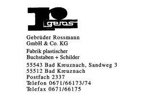 Gebrüder Rossmann GmbH & Co. KG