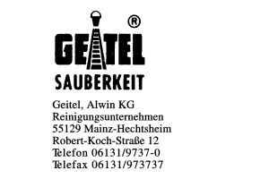 Geitel, Alwin KG