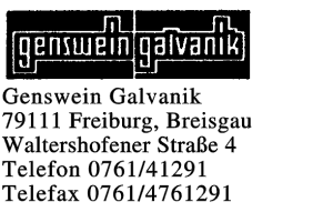 Genswein Galvanik