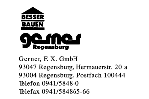 Gerner, F. X. GmbH