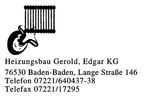 Gerold, Edgar KG Heizungsbau