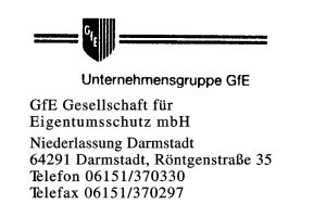 GfE Gesellschaft für Eigentumsschutz mbH