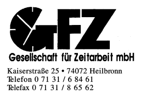GFZ Gesellschaft für Zeitarbeit mbH