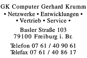 GK Computer Gerhard Krumm