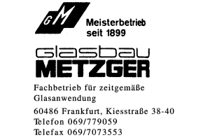 Glasbau METZGER