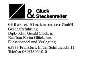 Glück & Steckenreiter GmbH Glück & Steckenreiter GmbH