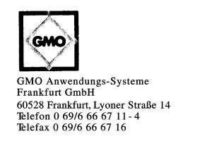 GMO AnwendungsSysteme Frankfurt GmbH