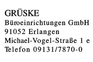 GRÜSKE Büroeinrichtungen GmbH GRÜSKE Büroeinrichtungen GmbH