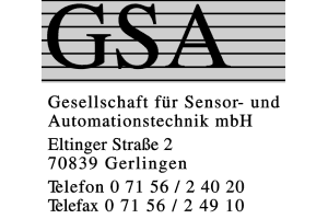 GSA Gesellschaft für Sensor- und Automationstechnik mbH