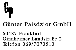 Günter Paisdzior GmbH