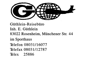 Gütlein-Reisebüro Inh. E. Gühthlein