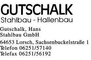 Gutschalk, Hans Stahlbhau GmbH