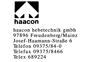 haacon hebetechnik gmbh haacon hebetechnik gmbh