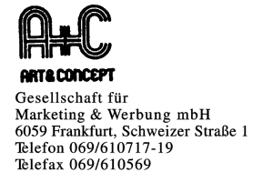 ARTE & CONCEPT Gesellschaft f. Marketing & Werbung mbH