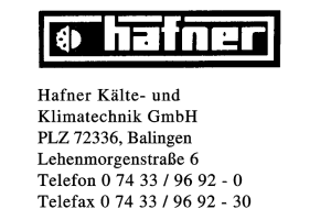 Hafner Kälte- und Klimatechnik GmbH Hafner Kälte- und Klimatechnik GmbH