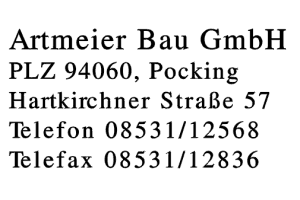 Artmeier Bau GmbH